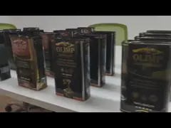 Recyclable упаковка контейнера олова ODM жестяной коробки оливкового масла 3 литров video