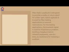 KEXINT Duplex Loopback LC/UPC Multimode Single Mode Fiber Optic Connector For LC Cable Assembly