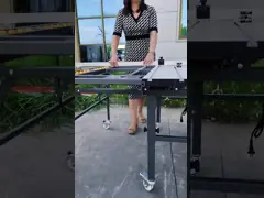 Многофункциональная панель сползая таблицы увидела с деревянным маршрутизатором для Woodworking DIY video