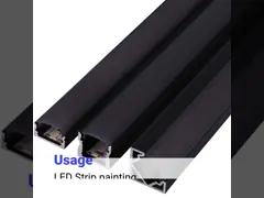 Материал 6063 T5 профиля СИД штранг-прессования поверхностный установленный пластиковый алюминиевый video