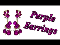 Коренастый зажим золота нержавеющей стали на серьгах дам серег красных опаловых video