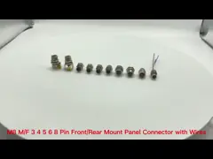 Одиночный код 3Pin IP67 водоустойчивое AGW22 держателя a панели разъем-вилки проводов M12 video