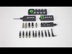 3 Пин прямоугольная женщина соединителя ПА66 ГФ ИП67 поля Вирэбле М8 video