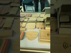 110KHZ - 205KHZ Çok İşlevli Kablosuz Şarj Cihazı 8mm Algılama Bambu Ahşap Rengi