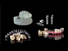 Зубной имплантат сильного основания ti филируя увенчивает мост поддержанный зубом video