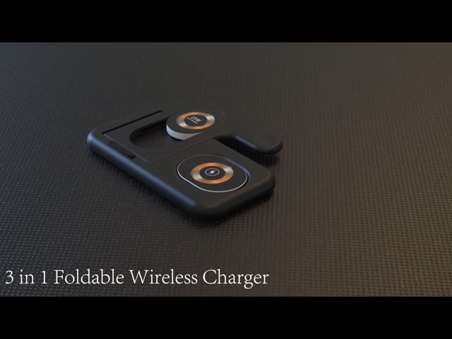 Appleのための1匹の無線充電器に付き1つの充満ドック折り畳み式の3匹に付き2022新しい到着透明な3つ
