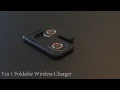 2022 новое прибытие прозрачные 3 в 1 поручая доке складные 3 в 1 беспроводном заряжателе для Яблока video