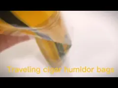 Cigar zip Bags with humidifier