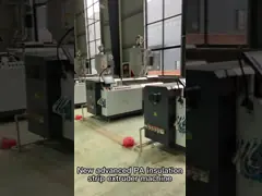 Экструзионная машина полиамидная пластиковая профильная экструдерная машина производит тепловую полосу перерыва video