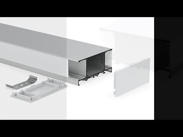 Aluminum Alloy Surface Mounted LED Profile , LED Strip U Channel With Welding Service
