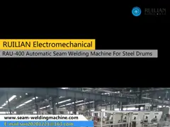 Сварочный аппарат 100KVA шва стальных барабанов стали оцинкованной жести автоматический video