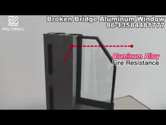 Раздвижные двери перерыва высокого уровня безопасности алюминиевые термальные профилируют застеклять с замком рычага video