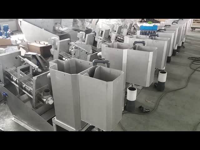 Automatic Screw Press Wastewater Treatment Sludge Dewatering System For Blue Algae