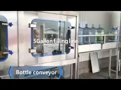 Машина минеральной воды 450BPH разливая по бутылкам упаковала машину завалки питьевой воды video