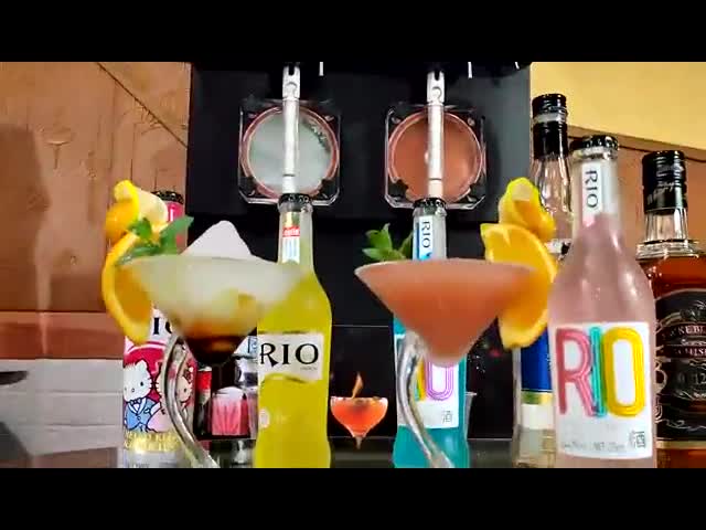 Double Tank Frozen Slush Machine Low Noise Desktop Type