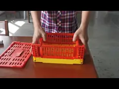 Клеть 5L хранения PP качества еды пластиковая складывая Multicolor video