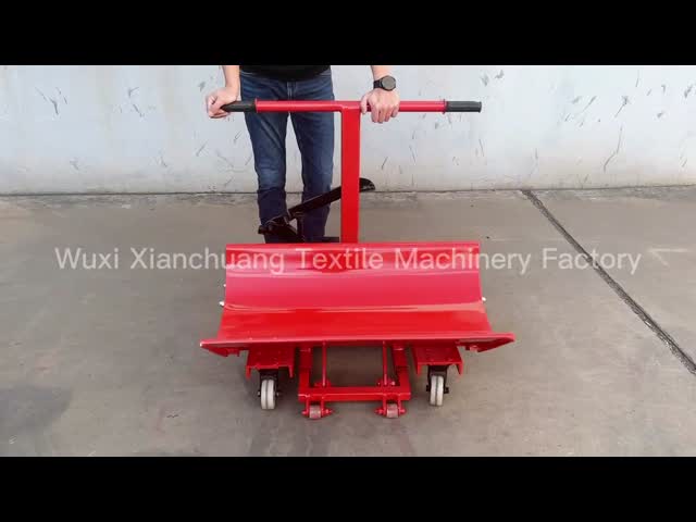 500mm Hydraulic Cloth Roll Doffing Trolley For Transport