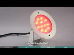 Управление приведенное цвета 9W IP68 RGB света бассейна нержавеющей стали водоустойчивое умное внешнее video