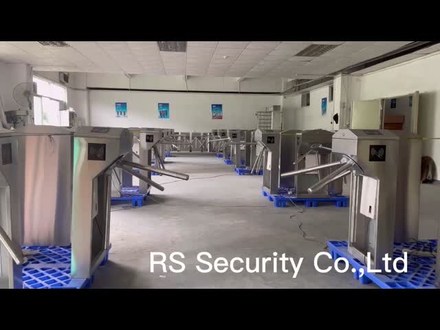 Access Controller Tripod Turnstile Underground Entrance Automatic 900mm Lane Waist High Gate Bars