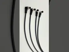 Контактный разъем мужчины 4 кода M12 t отлитый в форму с наружным концом силового кабеля 12A незаслоненным video