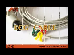 3 пациент руководства ECG привязывает 12 Pin Philips M1500A использовало терпеливый монитор video