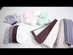 Bamboo Silk Exfoliating Bath Gloves Mitt For Body Brushing