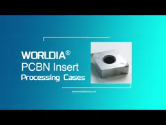 Вставка вырезывания карбида режущих инструментов TCGW стандартная PCBN для порошковых металлургий video