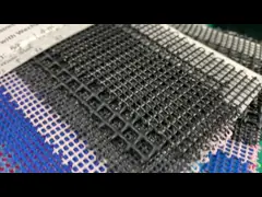 PVC покрыл сплетенный крен полиэстера ткани сетки глаза птицы квадратного отверстия video