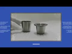 99,95% подвергли механической обработке очищенностью, который тигель вольфрама металла G/Cm3 тиглей 19,3 вольфрама плавя для лабораторных испытаний video