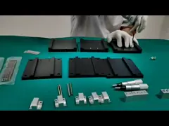 Square Rotary Manual XYZ Linear Stage , Precision XY Table Micrometer Feed Type