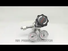 Клапан 25Mpa регулятора давления газа углекислого газа СО2 аргона цилиндра нержавеющей стали AFK video