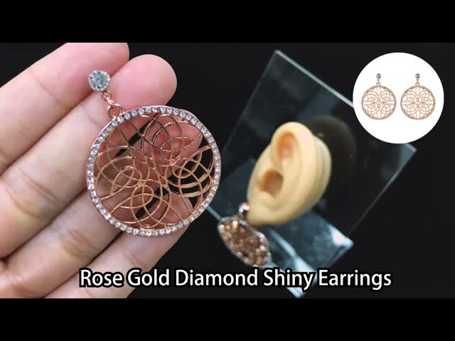 Большие серьги стержня звезды золота люстры серег диаманта желтого золота обруча видео