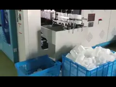 3 машина прессформы дуновения PE станции двойника машины прессформы 2l дуновения штранг-прессования головы пластиковая video