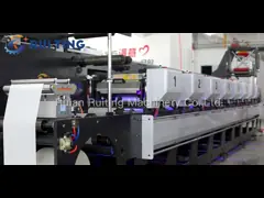 Печатная машина ярлыка Flexo фильма Opp, принтер 420mm цифров Flexographic с УЛЬТРАФИОЛЕТОВЫМИ чернилами video