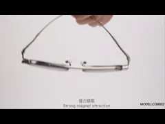 Магнитные солнечные очки UV400 закрепляют дальше для людей женщины поляризовывали ретро анти- слепимость video