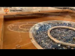 Камин газа таблицы ямы огня на открытом воздухе газового нагревателя квадратный video