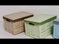 Сгущенное многоразовое пластиковых складных Stackable бункеров PP пылезащитное video