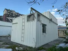 PVC Floor Prefab Shipping Container House Electrical Equipment