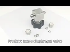 Low Pressure Manual Stainless Steel Diaphragm Valve 1/4in 150psi For Nitrogen Oxygen Helium video