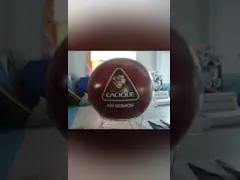 Большой крупный план брезента рекламируя гелий раздувает изготовленный на заказ логотип video