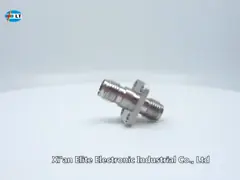 Переходник волны миллиметра панели фланца 4 отверстий нержавеющей стали 2.92mm k женский (MMW) video