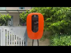 Зарядная станция ИП65 ЭВСЕ установленная стеной водоустойчивая 11КВ с экраном ЛКД video