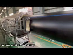 Пластмасса черноты трубы ХДПЭ полиэтилена высокой плотности для водоснабжения и дренажа video