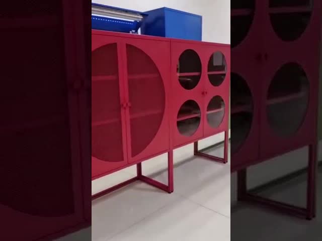 Home Furniture 2 Door Steel Storage Locker Metal Cupboard With Stand Feet