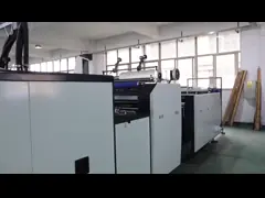 Деятельность автоматического загрязнения отпуска машины для производства бумажных ламинатов нул фильма YFMA-1080 свободная легкая video