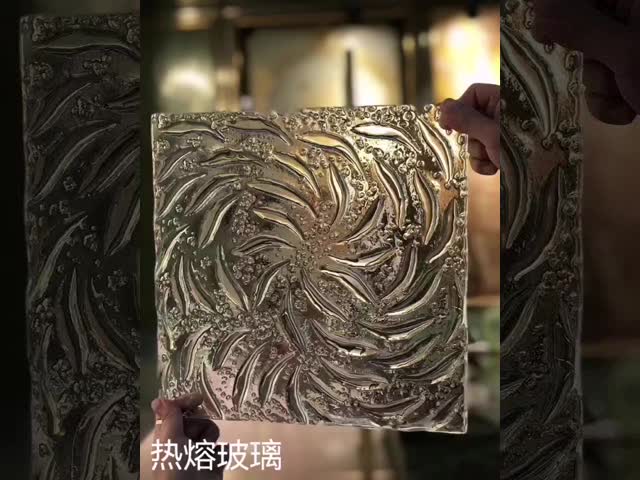 Декоративное закаленное искусство стеклянный перегородный экран толщиной от 6 до 19 мм горячее плавление видео