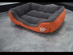 Производство Всесезонный Мягкий Удобный Дышащий Собачий Диван-Кровать Гнездо Собаки Большие Аксессуары Прямоугольная Кровать Для Домашних Животных Для Собаки Кошки video
