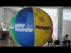 Красочная гигантская реклама раздувает печатание шелка диаметра 3m video