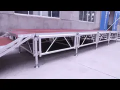 Платформа этапа портативного на открытом воздухе дисплея ферменной конструкции этапа алюминиевая с регулируемыми ногами video