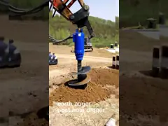 Sturdy Hydraulic Ground Auger For Foundation Construction